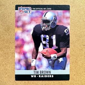 NFL Pro Set Tim Brown Los Angeles Raiders Card